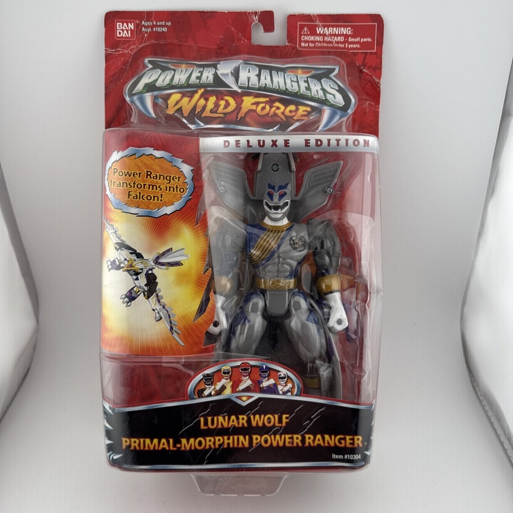 2002 Deluxe Edition Power Rangers Wild Force Lunar Wolf Factory Sealed - READ!